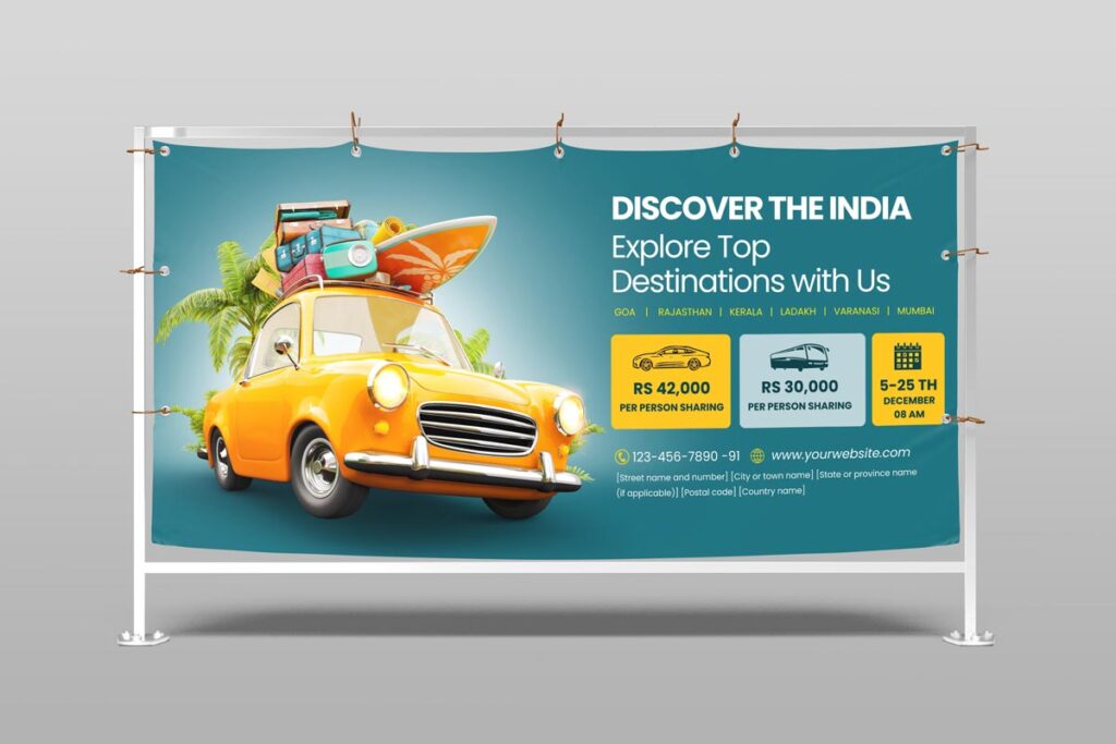 Download The Stunning Tour and Travel Landscape Banner - 3