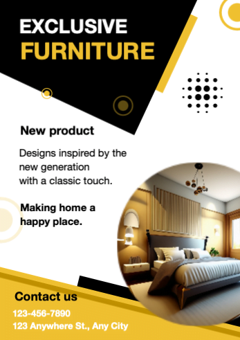 Custom Flyer Design for Exclusive Furniture