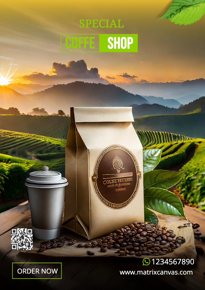 Serve Success: Custom SVG Printables for Coffee Shop Ads