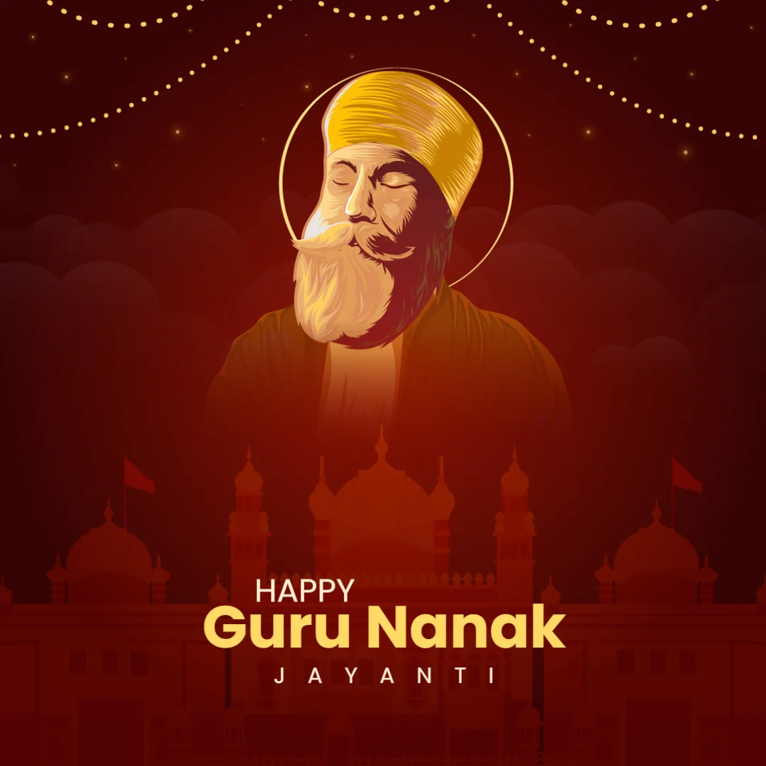 Create free guru nanak jayanti instagram post  online