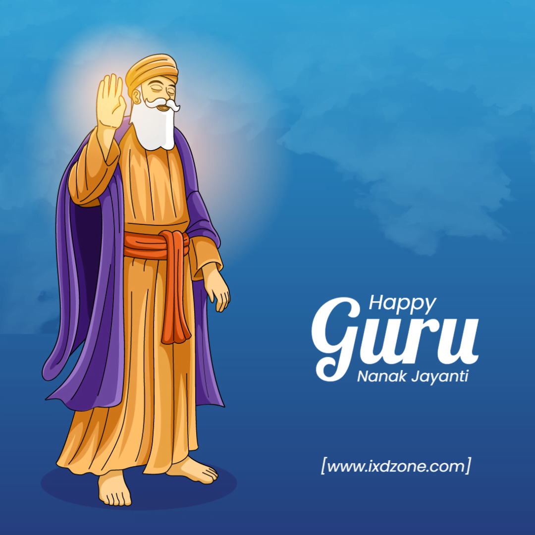 Create free guru Nanak Jayanti poster