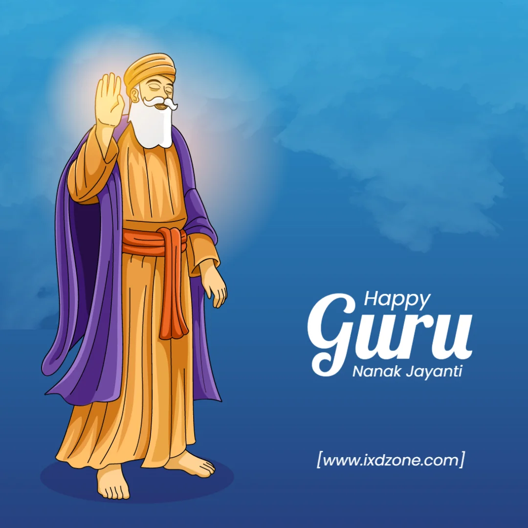 Create free guru Nanak Jayanti poster