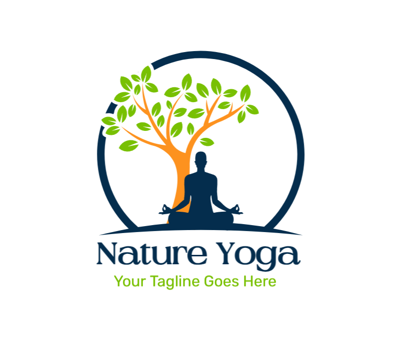 Customize Text and Download a Nature-Inspired Yoga Logo Design
