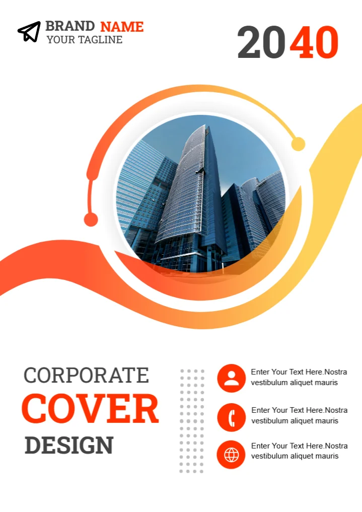 Redefine Your Documents with Our Corporate Cover Page Design